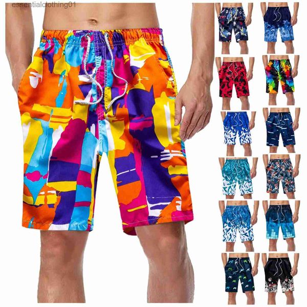 Shorts masculinos de luxo verão praia shorts secagem rápida dos homens siwmwear briefs 2023 novos troncos de natação quente esporte ginásio correndo shorts beachwear l231212