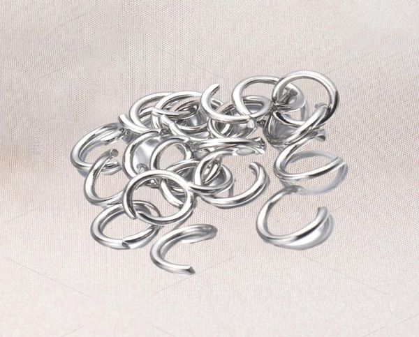 1000 pezzi oro argento acciaio inossidabile anelli di salto aperti 4568mm connettori ad anelli divisi per risultati di gioielli fai da te che fanno8348943