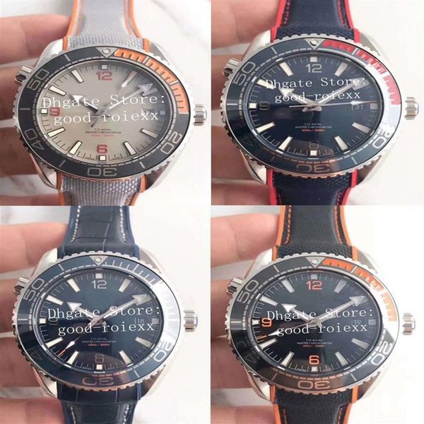 5-цветные мужские автоматические часы Miyota Cal 8900 Watch Planet Men Dive 600m Bond 007 Specialities Master Керамический безель Синий Черный Оранжевый Wa212q