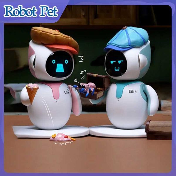 Animali elettrici/RC Eilik Emo Robot Pet Robot emotivo intelligente Robot Emo Go Home Pet Ai Interazione Giocattolo elettronico Pet Companion Voice MachineL23116