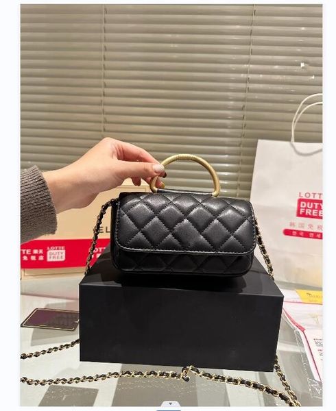 Women Mini Poll Borse Shopping Shopping Shopping Spect Spect Shote Hardware Hardware Handbag Chain Crouthbody Borse Messenger Designer Designer Borse Black Wallet Tote