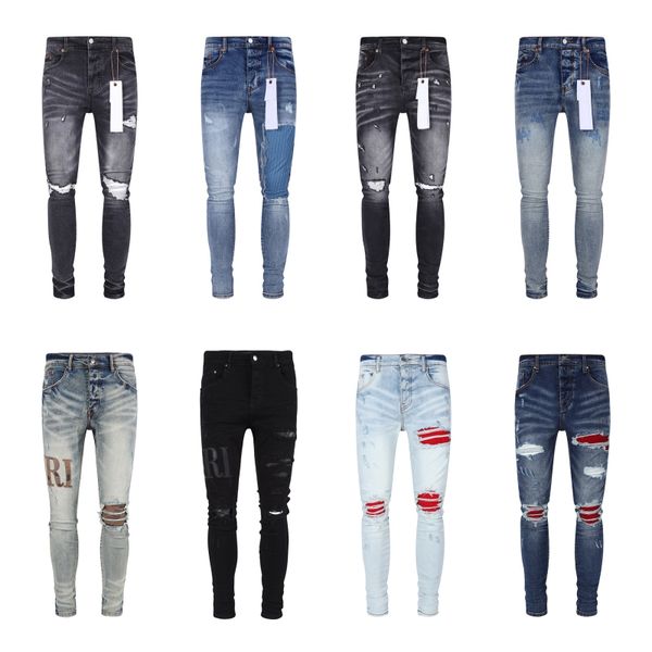 Lila Jeans Denim-Hose Herrenjeans Designer-Jeans Herren Schwarze Hose High-End-Qualität Gerades Design Retro-Streetwear Lässige Jogginghose Designer-Jogginghose Pant88