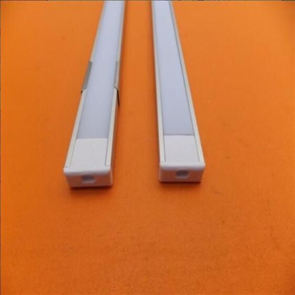 canale con profilo binario per barra di estrusione in alluminio leggero a striscia piatta sottile a led di produzione in fabbrica con coperchio e tappi terminali269u