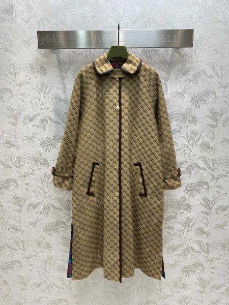 Designer Trench Coat Women Giacca Mashi