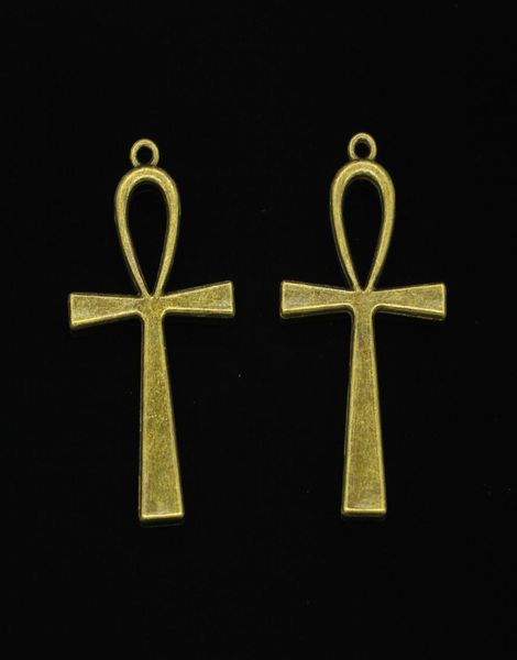 29 pz Charms in lega di zinco bronzo antico placcato egiziano ankh simbolo della vita Charms per creazione di gioielli pendenti fatti a mano fai da te 52 * 28mm3313919