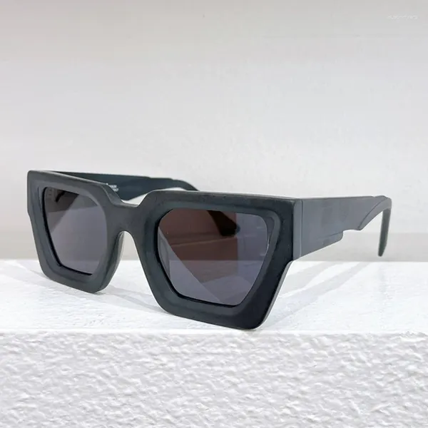 Солнцезащитные очки Matte Maske F3, немецкие дизайнерские классические черные мужские и женские толстые ацетатные солнцезащитные очки UV400, большие квадратные очки для улицы