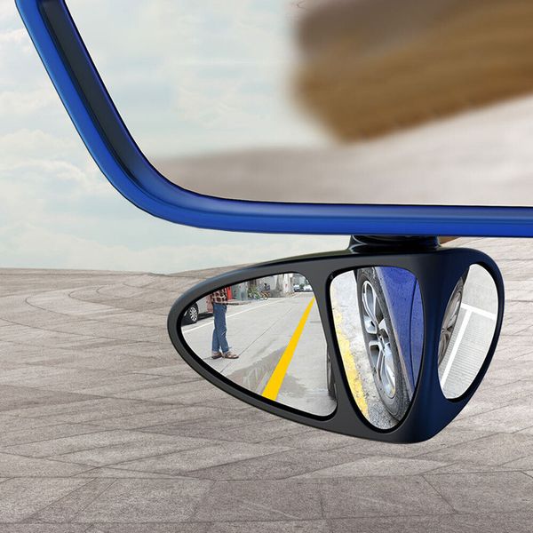 Miroir d'angle mort de voiture, miroir convexe d'angle mort inversé à 360 °, accessoires automobiles