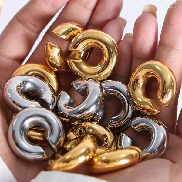 Sırtlar Küpe Yaratıcı Altın Gümüş Renk Pürüzsüz metal kulak manşet klipsi kadınlar için iplik dokusu tıknaz kıkırdak