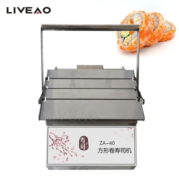 Máquina de enrolar sushi redonda quadrada portátil Japão Sushi Rice Roll Rolling Machine