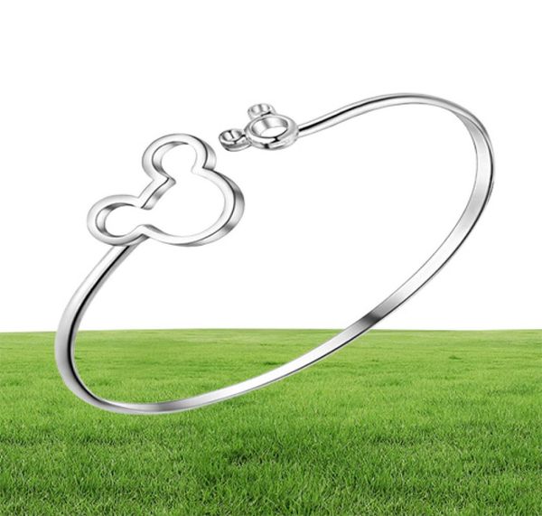 intero braccialetto in argento braccialetto braccialetto a forma di topo donne ragazza carina intero Pr negozio di fabbrica promozione4726293