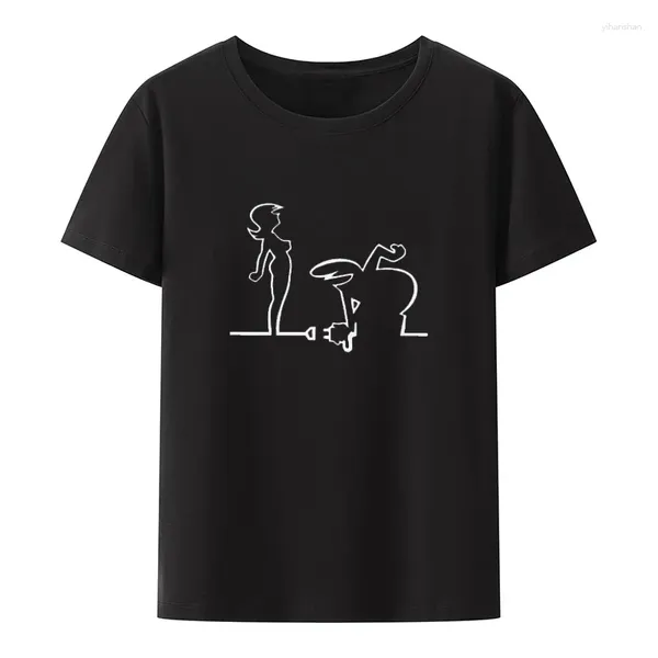 Männer T Shirts La Linea Die Linie Osvaldo Cavandoli TV Streetwear Casual Shirt Sexy Frau Grafik T-shirt Männliche Kurzarm geschenk Kleidung