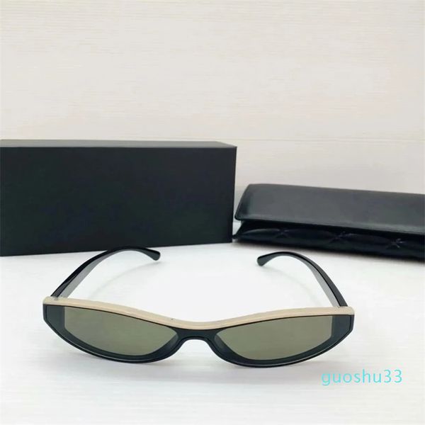 Солнцезащитные очки «кошачий глаз» Дизайнерские солнцезащитные очки для женщин Мода На открытом воздухе Классический стиль Очки Ретро Унисекс Для вождения Анти-UV400 с коробкой