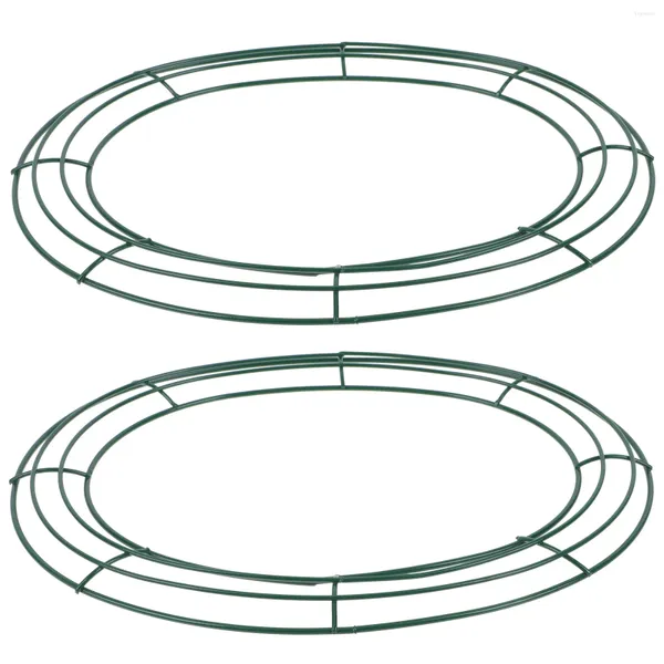 Fiori decorativi 2 pezzi Cornice ghirlanda in ferro fai-da-te Strumenti per la creazione di feste di supporto a forma di uovo