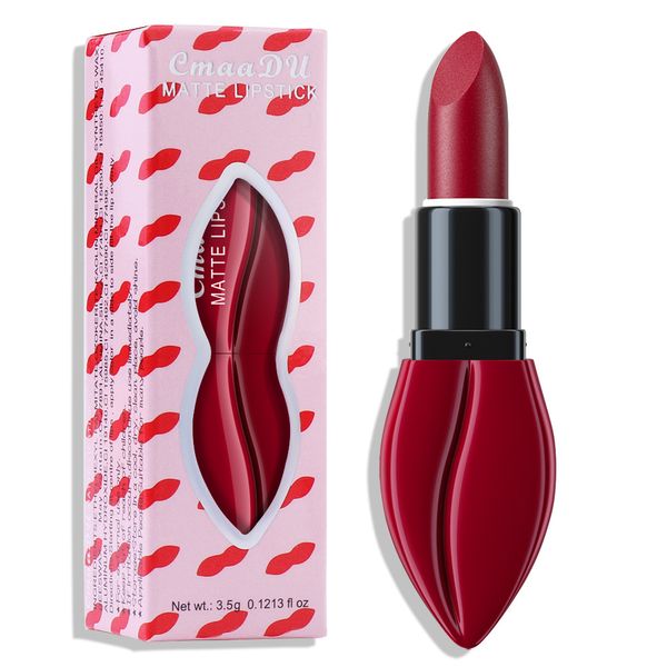 10 Farben Wasserdicht Big Mouth Nude Matte Lippenstifte Langlebiger Lippenstift Verblasst nicht Sexy Red Velvet Lippenstift Make-up Kosmetik