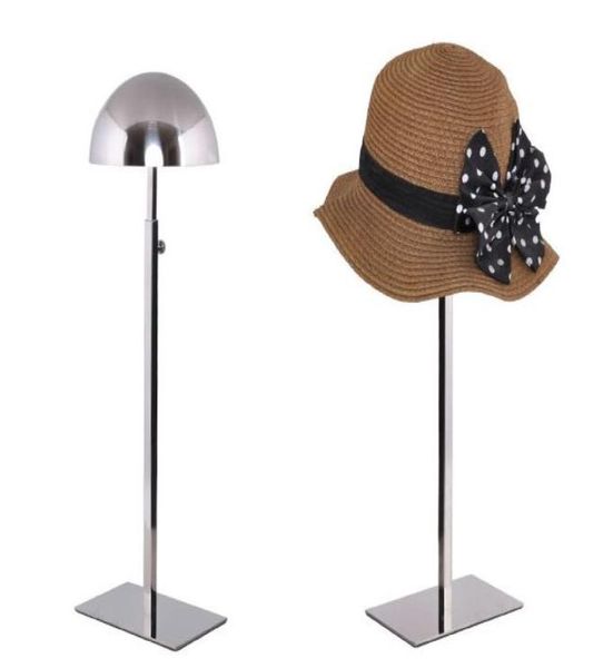 Подставка для шляп, высококачественная стойка для кепок из нержавеющей стали, регулируемая металлическая стойка для мужчин и женщин039s, парик для волос, Holde4882299