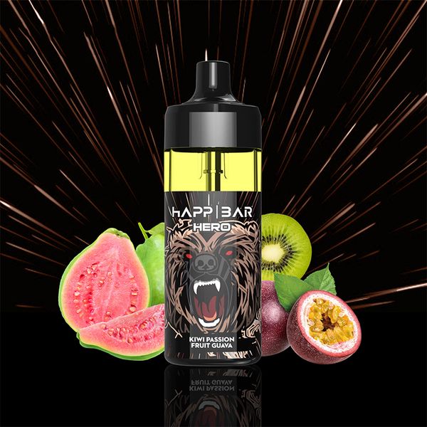 12K Puffs Одноразовый Vape Happ 12000Puffs Bar E Papierosy 16ML Vaper Juice 2% 5% Strength Pod Device со светодиодной подсветкой