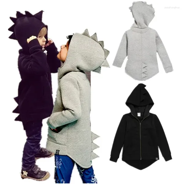 Giacche Primavera Giacca per neonato Costume Dino Abbigliamento per bambini Moda Ragazze Felpe con cappuccio Felpe Abiti per bambini Cappotti per ragazzi in cotone