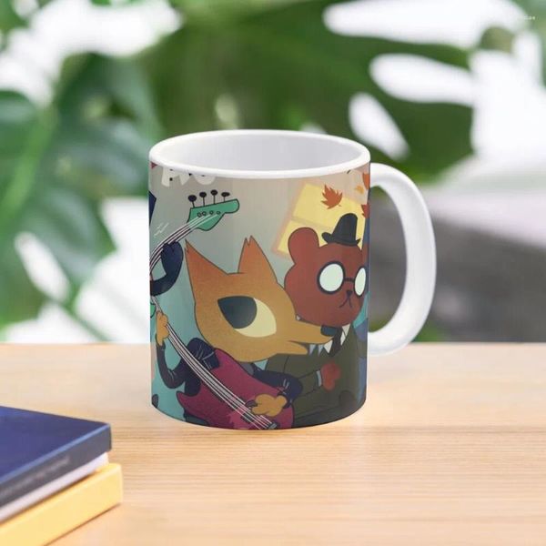 Tassen Night In The Woods Weird Autumn Poster HD Kaffeetasse Tasse Keramik Set