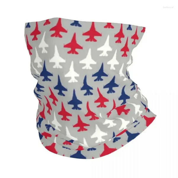 Bandanas Patriotischer Jet Winter Stirnband Halswärmer Männer Frauen Ski Camping Schlauchschal Kampfpilot Luftfahrt Flugzeug Gesicht Bandana Gamasche