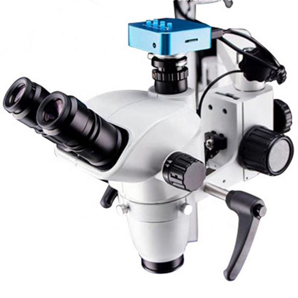 Microscópio operacional dental 0-180 graus binocular led microscópio cirúrgico endodontico dental com câmera