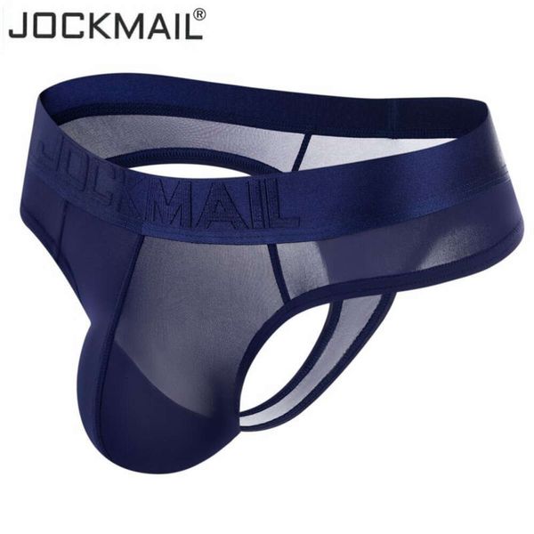 Jockmail Suspensorium Männer Sexy String Homme Spandex Nylon Dessous Homosexuell Unterwäsche Mann Tangas Low Rise G String Ausbuchtung Beutel