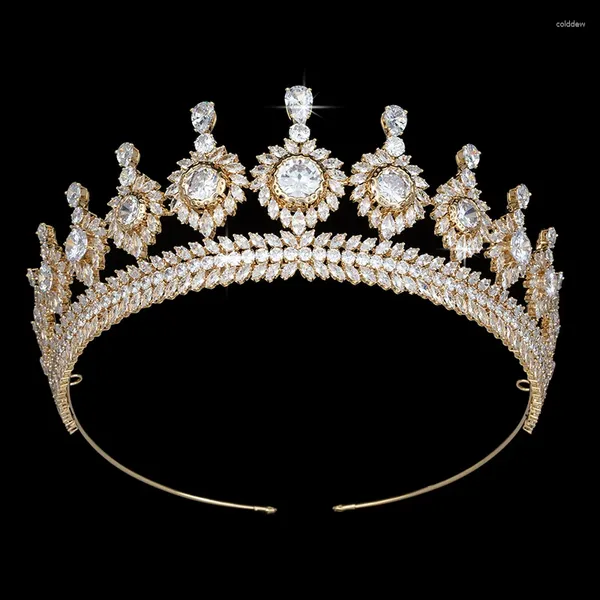 Haarspangen Tiaras und Kronen HADIYANA Mode Brautaccessoires Schmuck Hochzeit schlicht elegant für Frauen BC5384 Princesa