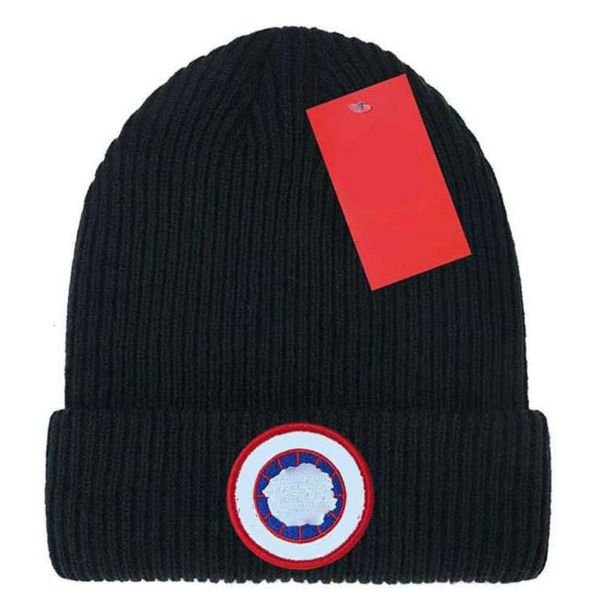 2023 Beanie/Kafatası Kapakları Tasarımcı Mum Kaz Şapkası Şık Kaz Key Kafatası Kapağı Mektubu Jacquard Beanie Erkekler Kadınlar Sıcak Yün Şapka Kanada Unisex Ski