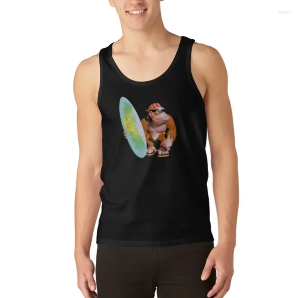 Regatas masculinas Funky Kong Top Camisetas Homem Homens Sem Mangas Tee Verão