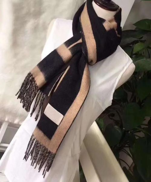 Fashion Warmscarves for Women's Long Cashmere inverno inverno in lana di lana morbida Lettera Scarf Wrap Shawl Plaid Scarf4924361