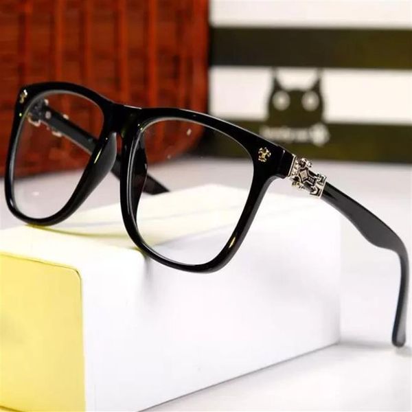 Uomo Donna Occhiali da vista sul telaio Nome del marchio Designer Occhiali semplici Occhiali da vista Miopia Oculos Fashion2319