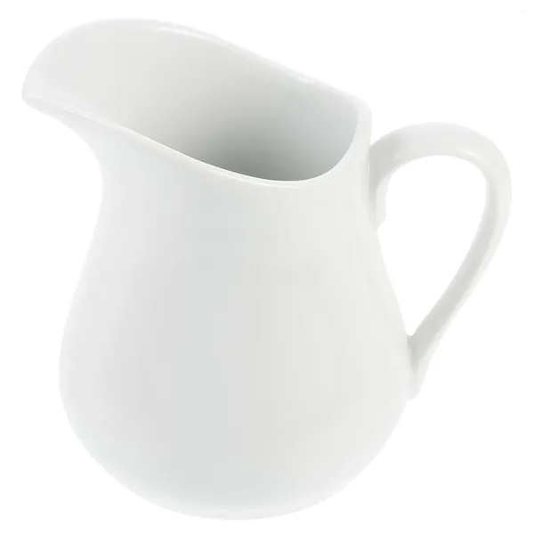 Set di stoviglie Brocca in ceramica Crema per caffè Tazza per sugo Dispenser per sciroppo di miele con manico per tè Zucchero Matcha Cappuccino Cioccolato Bianco