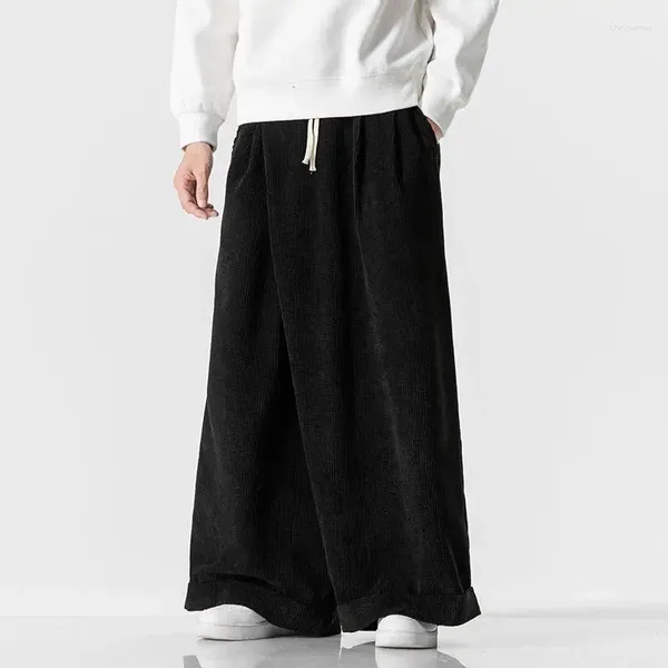 Männer Hosen Übergroßen Casual Streetwear Harem Mode Männer Breite bein Lose Cord Frau Jogginghose Harajuku Hosen