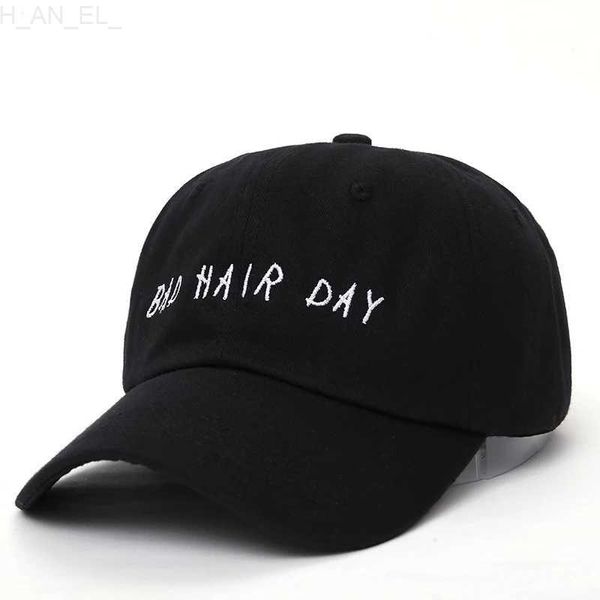 Bonés de bola VORON novo Bad Hair Day ajustável boné de beisebol não estruturado pai chapéu - % algodão moda snapback boné chapéus L231212