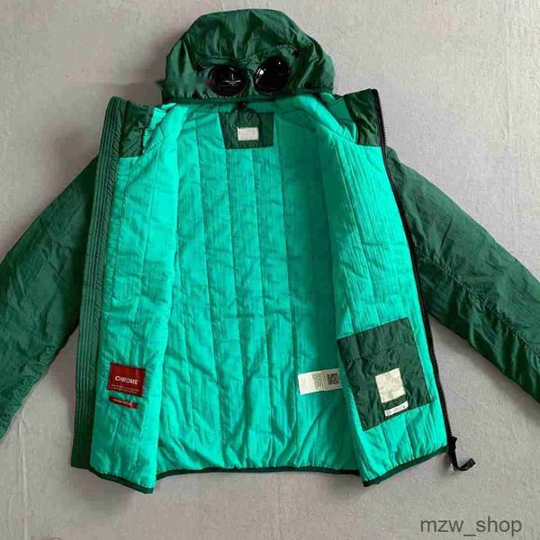 CP Comapny Jaquetas Jaquetas Masculinas Suéteres Táticos Moda 2 Cores Preto Verde Grosso Algodão Jaquetas de Inverno Tamanho M-2XL com Tag Óculos Pedras Island Jacket JTVS