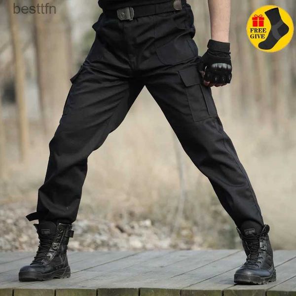 Pantaloni da uomo Pantaloni cargo tattici militari neri Pantaloni sportivi tattici militari Pantaloni da lavoro da uomo Tuta Pantaloni casual Pantn Homme CSL231212