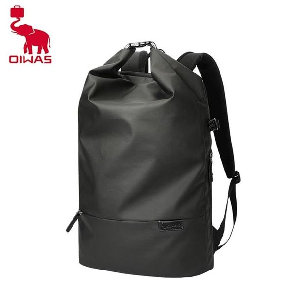 Oiwas Men Backpack Trends de moda Trendências de jovens lazer que viajam bolsas escolares meninos estudantes bolsas bolsas de computador mochilas 211230234z