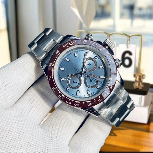 menwatch mens watch for men orologi 40 millimetri blu orologi di lusso fibbia pieghevole movimento demoniaco orologi per le donne cinturino in gomma luminor womenwatchv oro