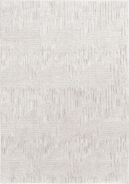 Carpets Mainstays 5' X 7' Tappeto per interni in poliestere a blocchi geometrici grigio alto-basso