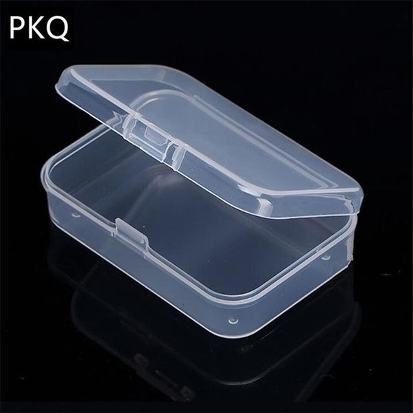 Kleine transparente Plastikbox -Lagerkollektionen Produktverpackung Box niedlich Mini Hülle Klar kleine Box LJ2008122696