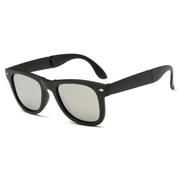 Moda clássico dobrado óculos de sol para mulheres homens design dobrável óculos de sol proteção uv400 designer óculos de sol com ca242e
