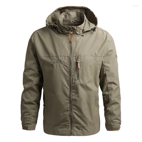 Jaquetas masculinas homens blusão inverno impermeável jaqueta de acampamento com capuz zip-up casaco militar homem softshell campo trabalho outwear 7xl