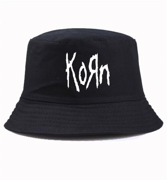Yaz tarzı Korn Metal Rock Band Baskı Kovası Şapka Unisex Panama Harajuku Pop Havzası Cap4457149