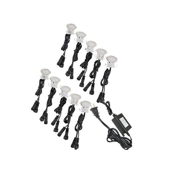 10PCS IP67 Wasserdichte LED Deck Licht Edelstahl Einbau Treppen LED Unterirdischen Glühbirne Lampe LED Boden Licht Wand scheinwerfer 12V B239b