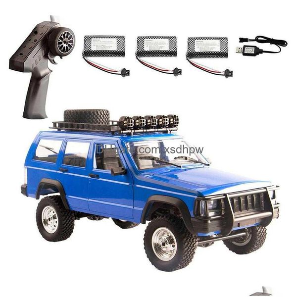 CAR Electric/RC Mn78 1/12 2,4g FL Escala Cherokee Controle remoto Remoto de tração nas quatro rodas RC Toys para meninos presentes T2221219 Delive Delive Dh4HR