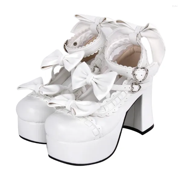 Kleid Schuhe Angelic Impressum Mode Frau Mori Mädchen Lolita Cosplay Dame High Heels Pumps Frauen Prinzessin Party 33-47 9896