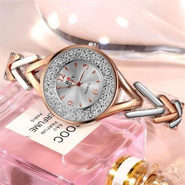 Armbanduhren Design Casual SOXY Quarzuhren Feminino Relogio Armband Frauen Uhr Emale Uhr Zegarek DamskiWristwatches291C