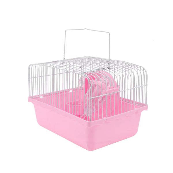 Outros suprimentos para animais de estimação Hamster Cage Travel Carry Rat Pequenos Animais de Estimação Acessórios de Brinquedo Rosa 231211