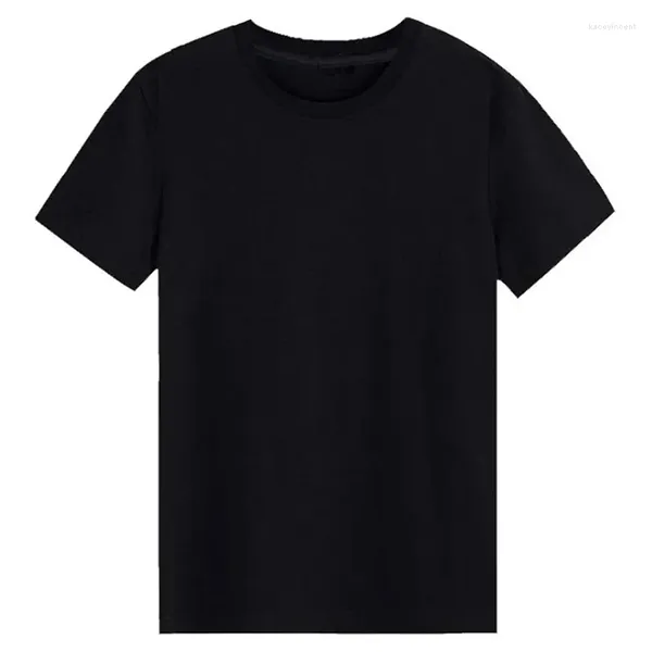 Abiti da uomo B8078 T-shirt slim da uomo T-shirt tinta unita T-shirt bianca standard T-shirt bianca nera Top