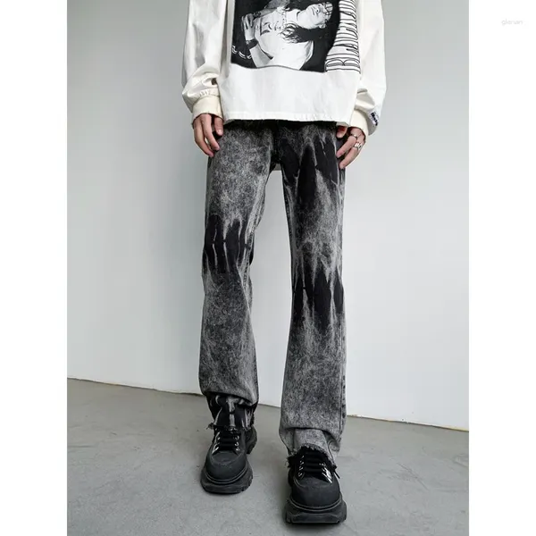 Erkek Kot yaz yumuşak kumaş ince gevşek düz pantolonlar çekilen elastik bel Kore gündelik pantolon artı 2023 b158