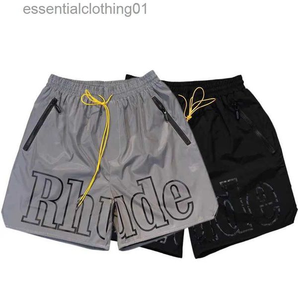 Shorts maschile New York Limited Black Big Shorts Uomini Donne La migliore qualità oversize Drstring Baches Inside Mesh L231212